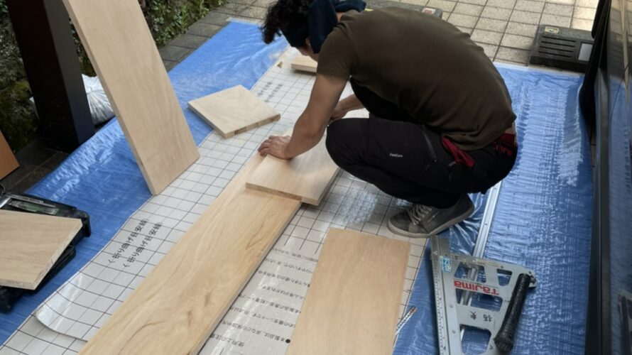 渋谷区にて可動式書棚の製作